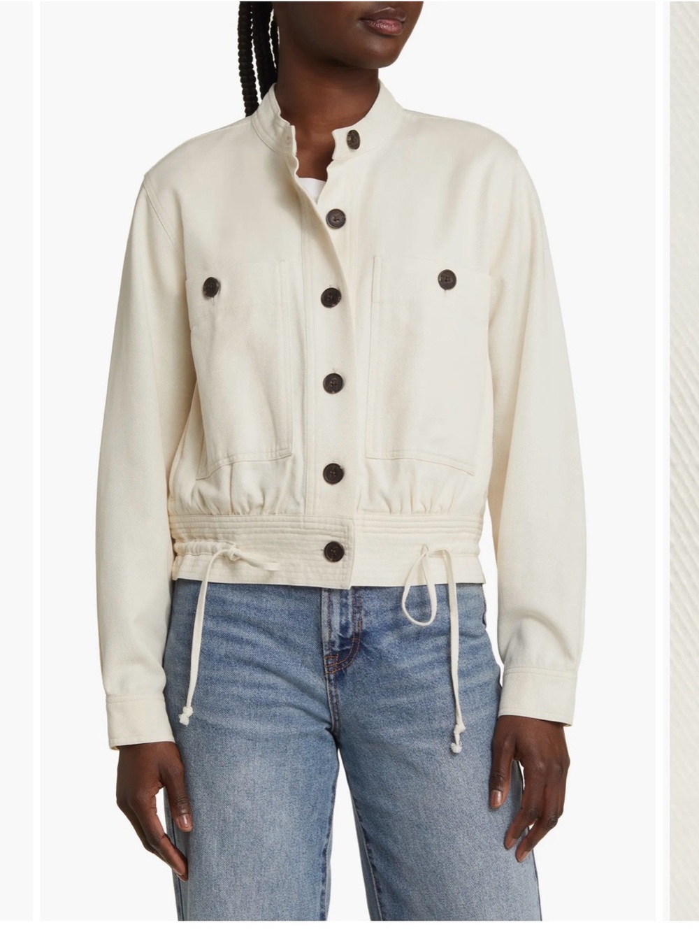 NWT Rails Cream Utility Jacket